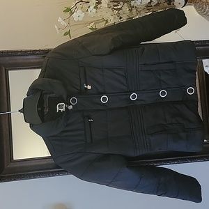 Dollhouse Women's  Medium Black Junior Coat